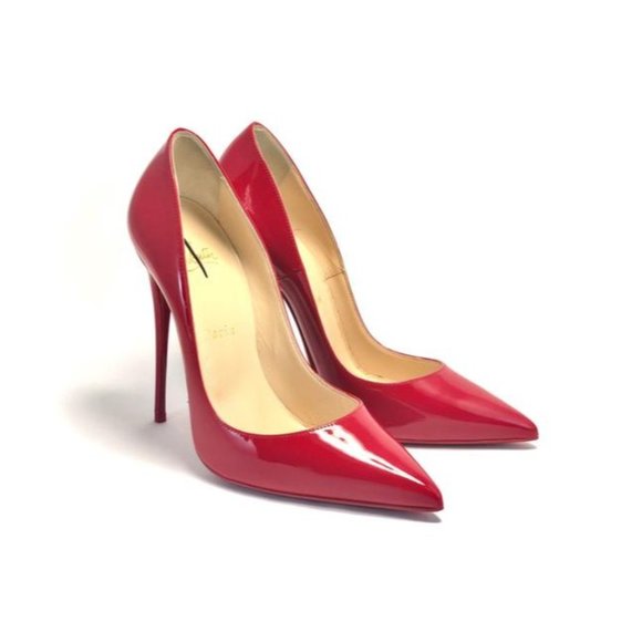 Christian Louboutin So Kate 120mm Patent Leather Pumps Red Heels - Picture 2 of 10